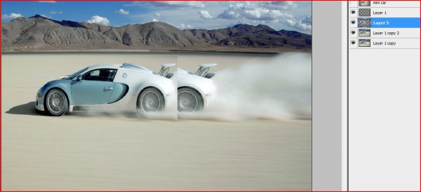 Creation of Bugatti's @ Bonneville: Step 1